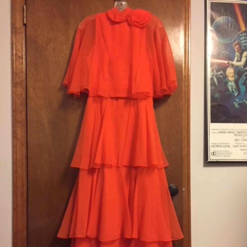 Vintage orange dress